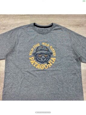 Patagonia Take A Stand Responsibili-Tee Wild Fish Waters T-shir. Men’s Large NWT